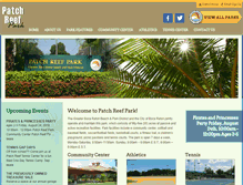 Tablet Screenshot of patchreefpark.org